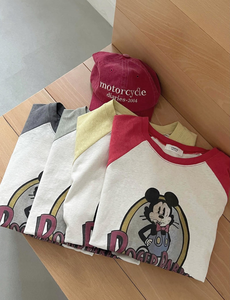 Diana - Korean Women Fashion - #womensfashion - Rabbit Raglan Tee - 12