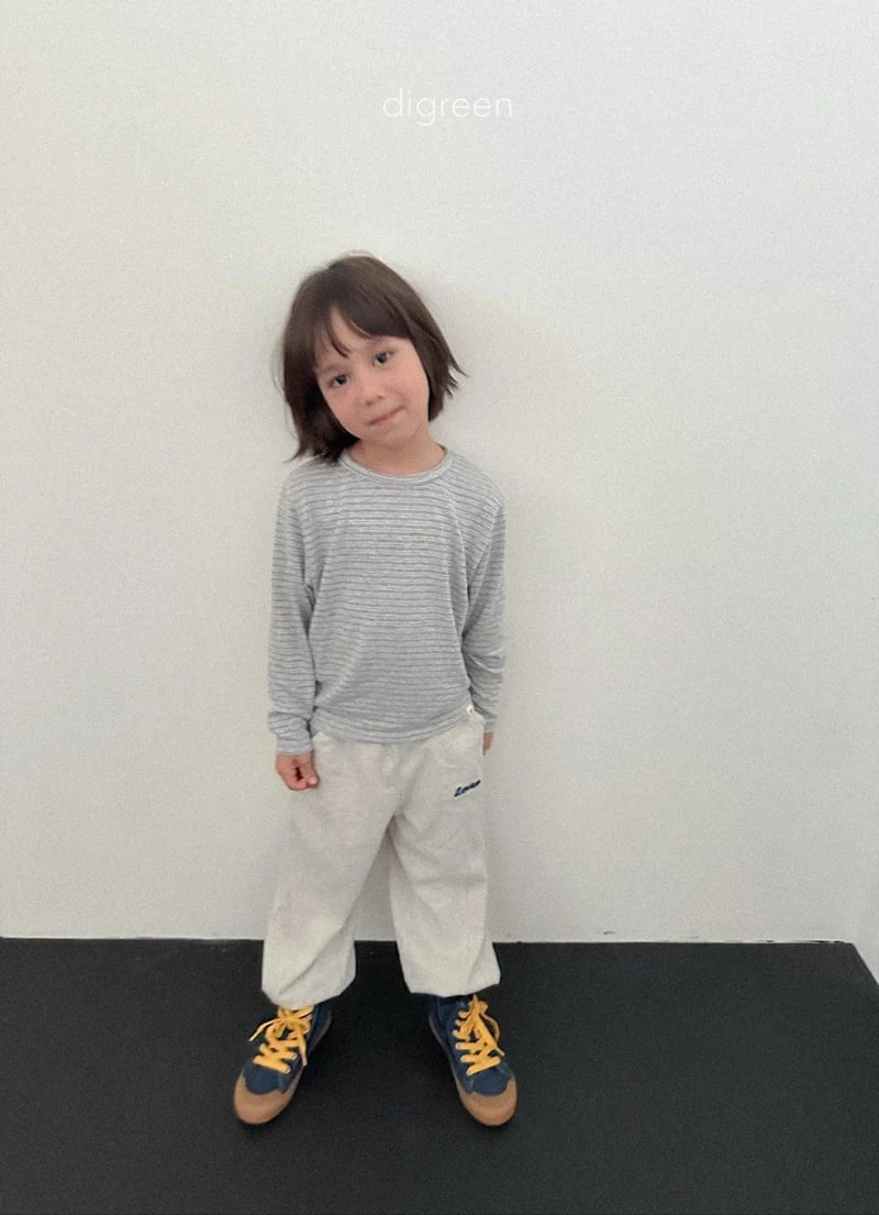 Digreen - Korean Children Fashion - #Kfashion4kids - Striped Latte Tee - 11