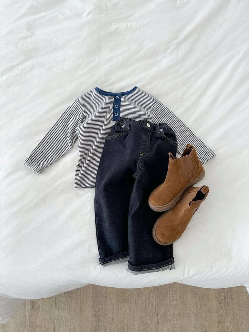 Digreen - Korean Children Fashion - #Kfashion4kids - Scone Denim Pants - 3
