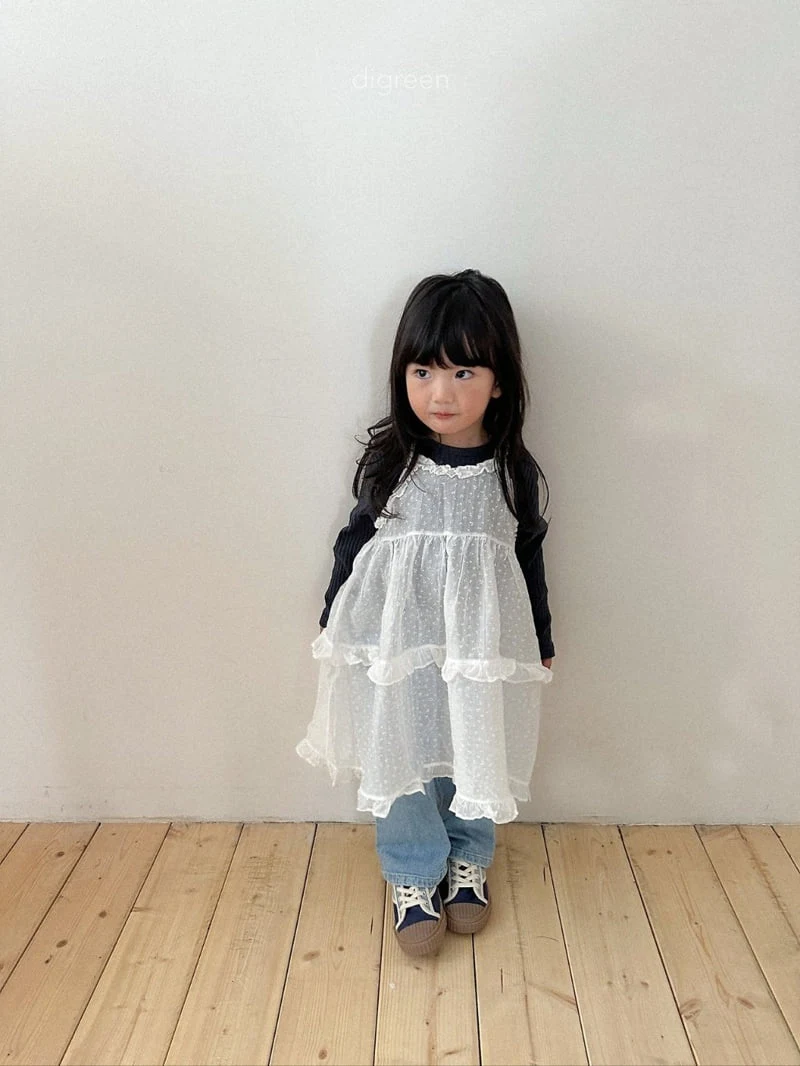 Digreen - Korean Children Fashion - #Kfashion4kids - Flower One-piece - 12