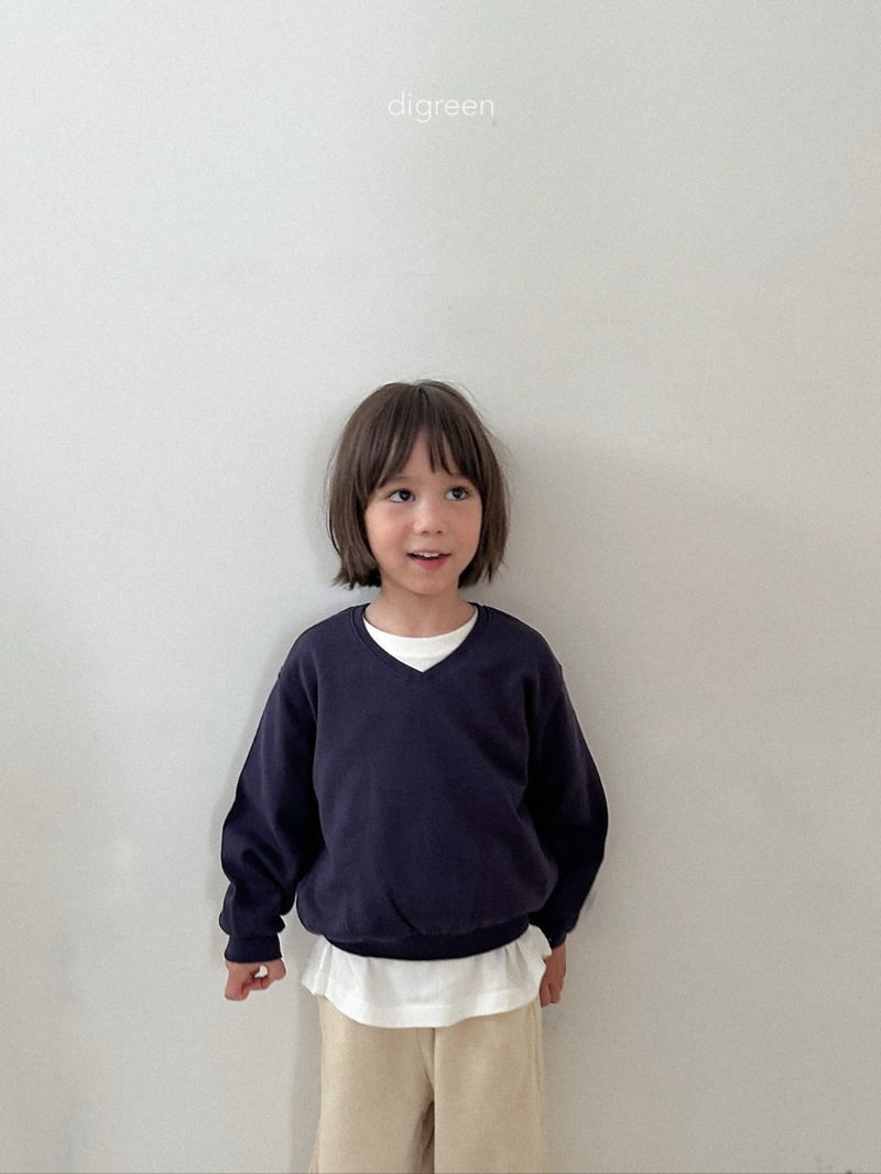 Digreen - Korean Children Fashion - #Kfashion4kids - Teddy V-Neck Sweatshirt - 8