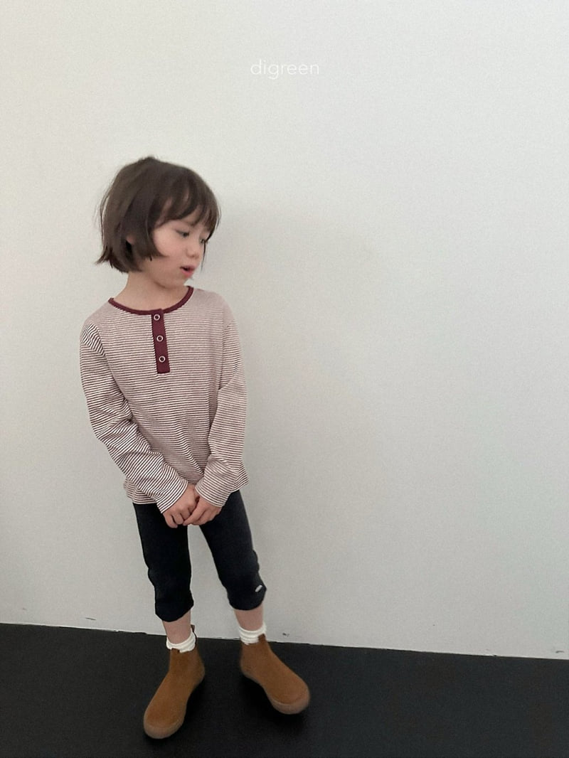 Digreen - Korean Children Fashion - #Kfashion4kids - Henley Neck Ale Tee - 9