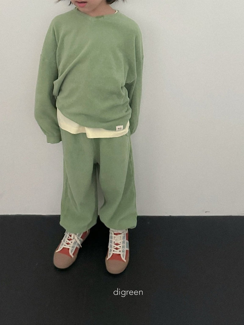 Digreen - Korean Children Fashion - #childofig - Sand Terry Jogger Pants - 4