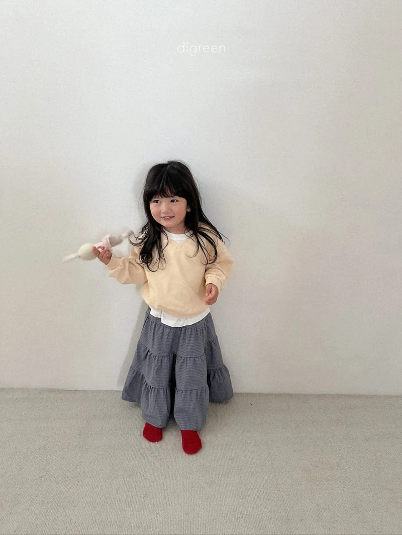 Digreen - Korean Children Fashion - #childofig - Check Tiered Skirt - 12