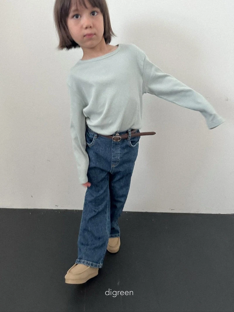Digreen - Korean Children Fashion - #childofig - Hug Ribbed Tee - 11