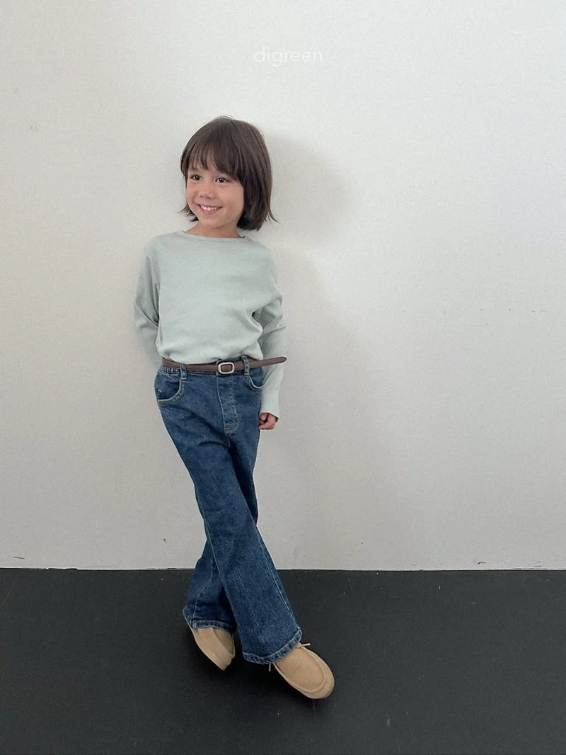 Digreen - Korean Children Fashion - #childofig - Hug Ribbed Tee - 12