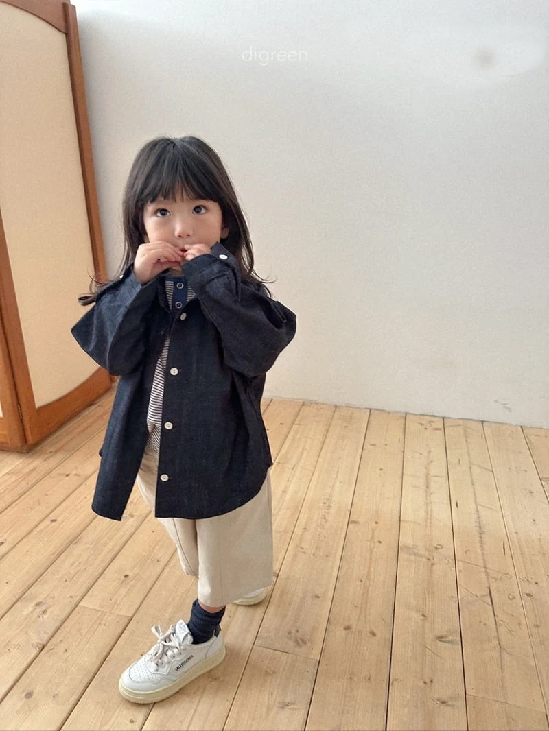Digreen - Korean Children Fashion - #childofig - Denim Shirt - 6
