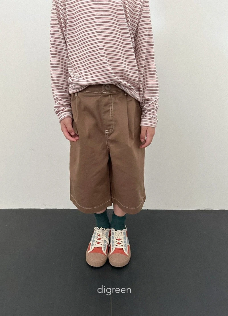 Digreen - Korean Children Fashion - #childofig - Stitch Bermuda Pants - 5
