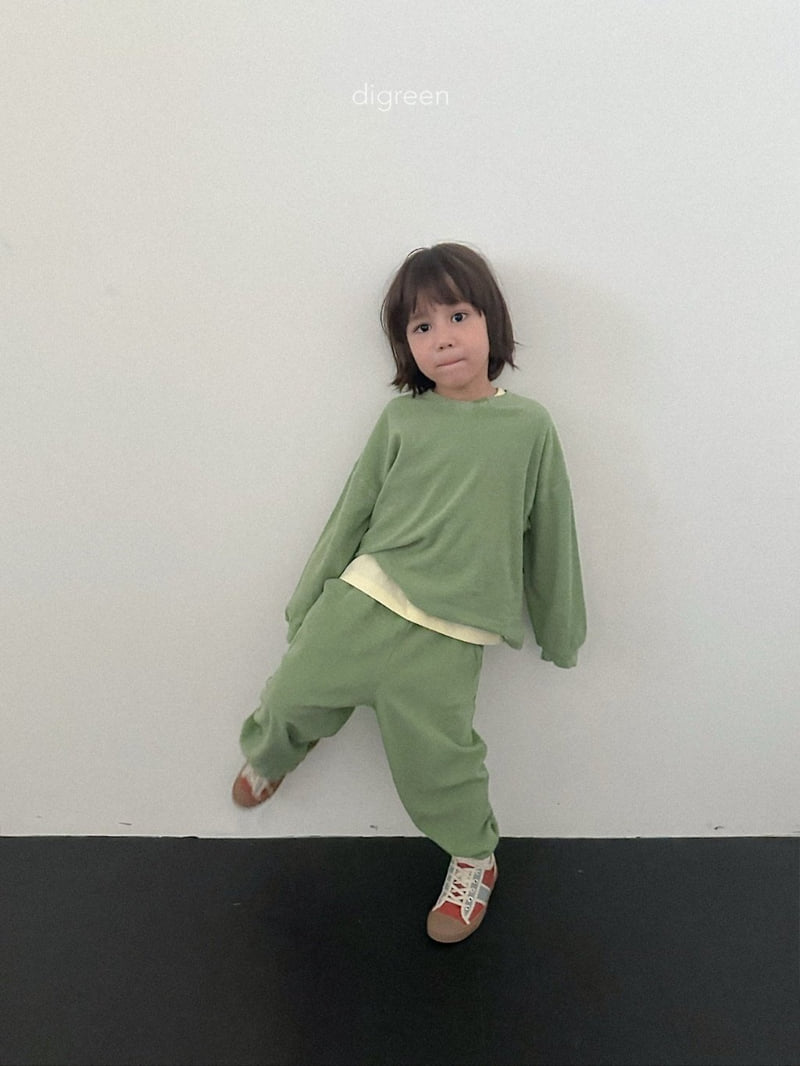 Digreen - Korean Children Fashion - #childrensboutique - Sand Terry Jogger Pants - 5