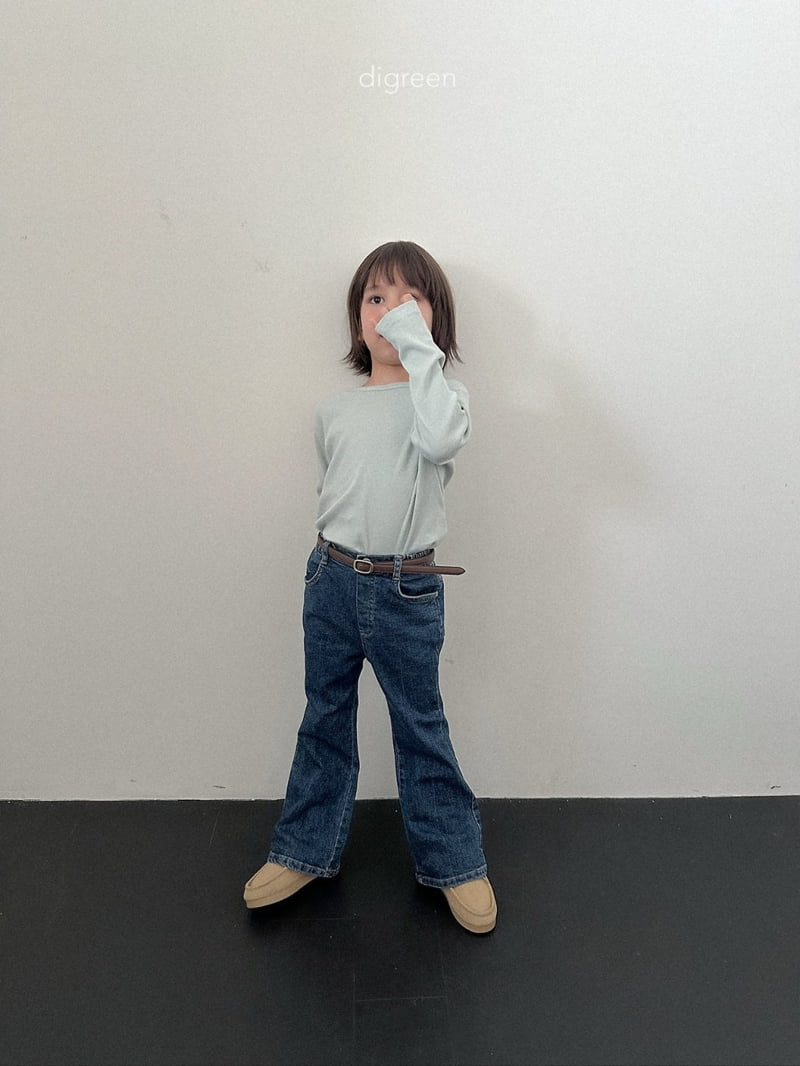 Digreen - Korean Children Fashion - #childrensboutique - Bootcut Denim Pants - 6