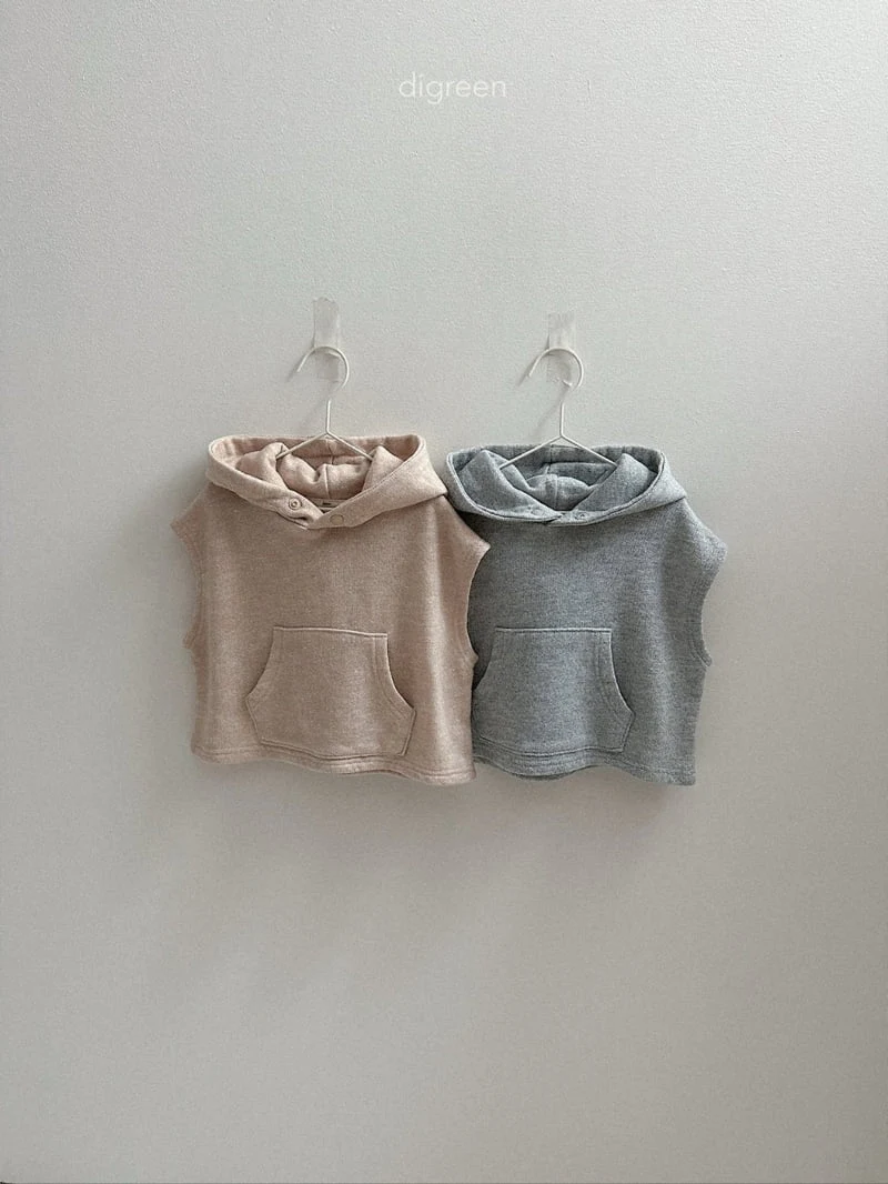 Digreen - Korean Children Fashion - #childrensboutique - Woody Hooded Vest