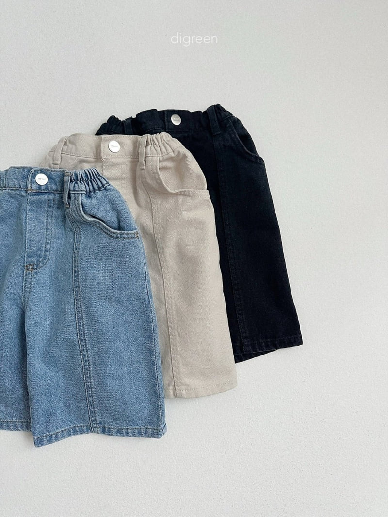 Digreen - Korean Children Fashion - #designkidswear - Panel Bermuda Pants - 3