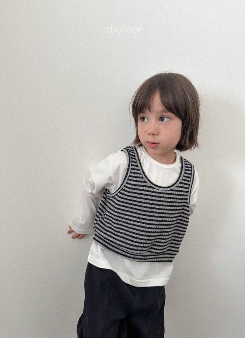 Digreen - Korean Children Fashion - #childrensboutique - Rose Vest - 4