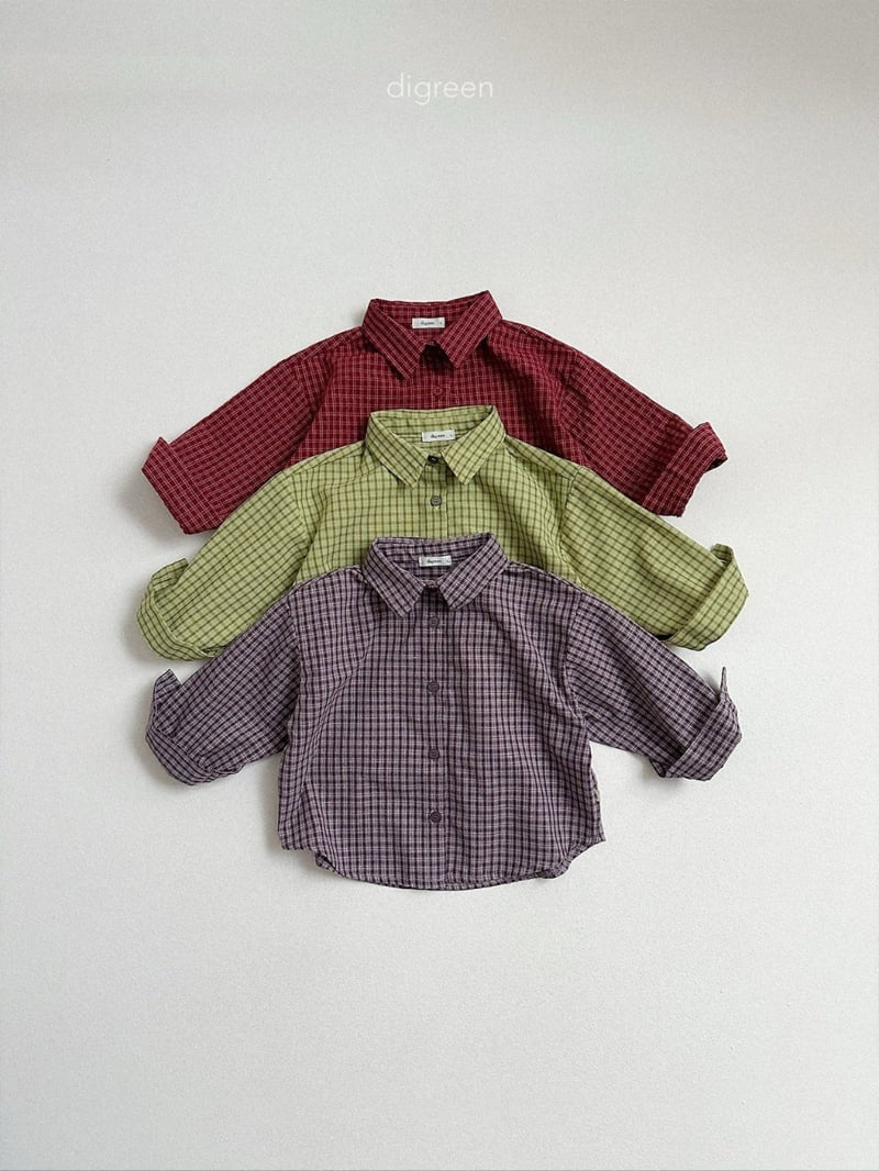 Digreen - Korean Children Fashion - #designkidswear - Picnic Check Shirt