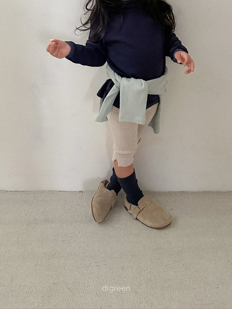 Digreen - Korean Children Fashion - #discoveringself - Ribbed Capri Leggings - 11