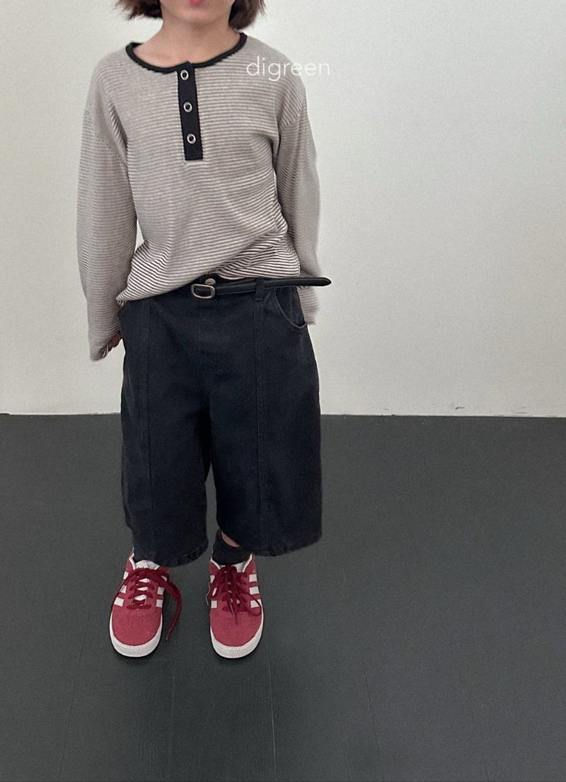 Digreen - Korean Children Fashion - #designkidswear - Panel Bermuda Pants - 4