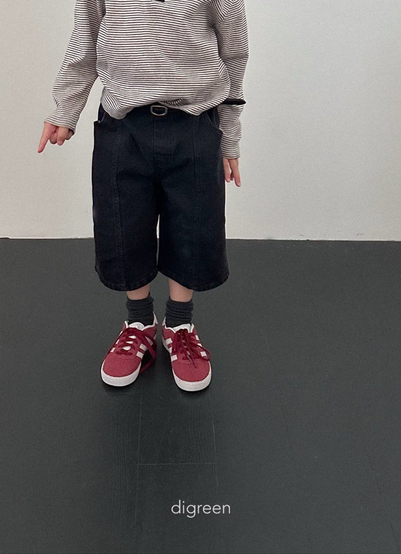 Digreen - Korean Children Fashion - #fashionkids - Panel Bermuda Pants - 5