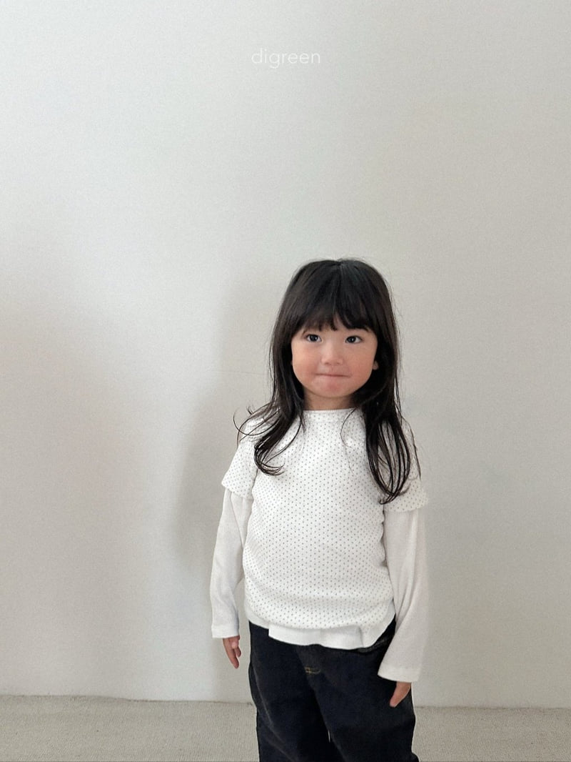 Digreen - Korean Children Fashion - #fashionkids - Emily Dot Tee - 12