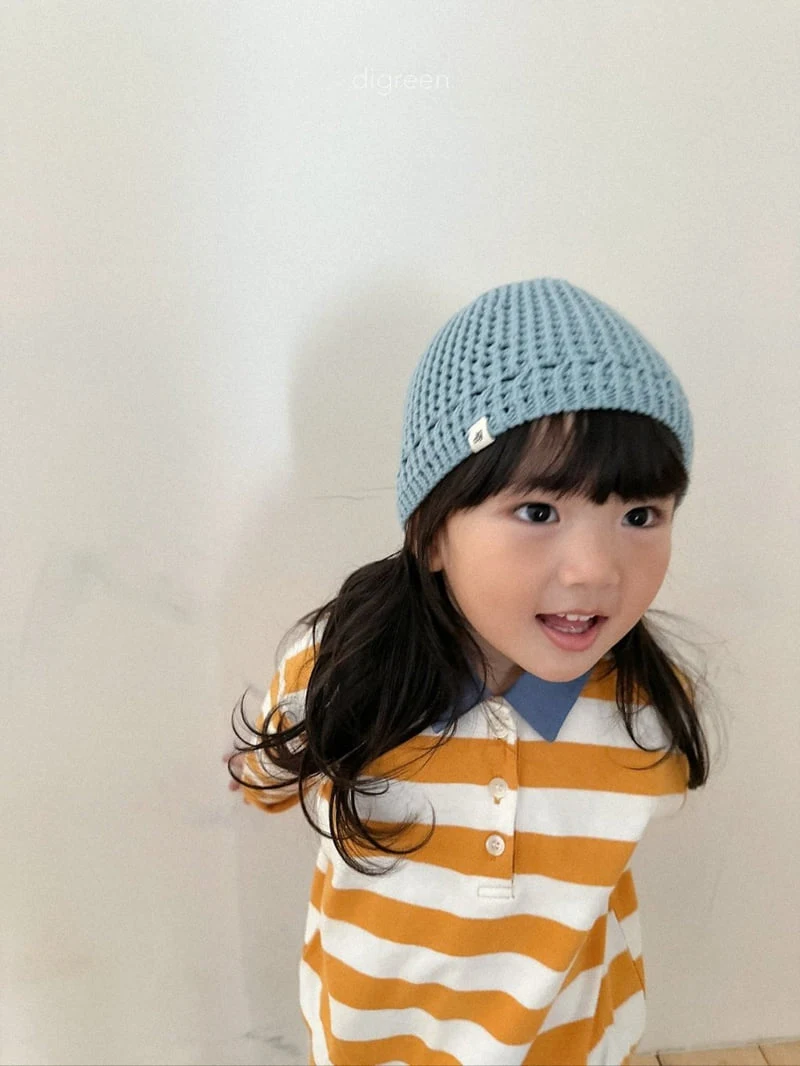Digreen - Korean Children Fashion - #fashionkids - Striped Collar Sweatshirt - 12