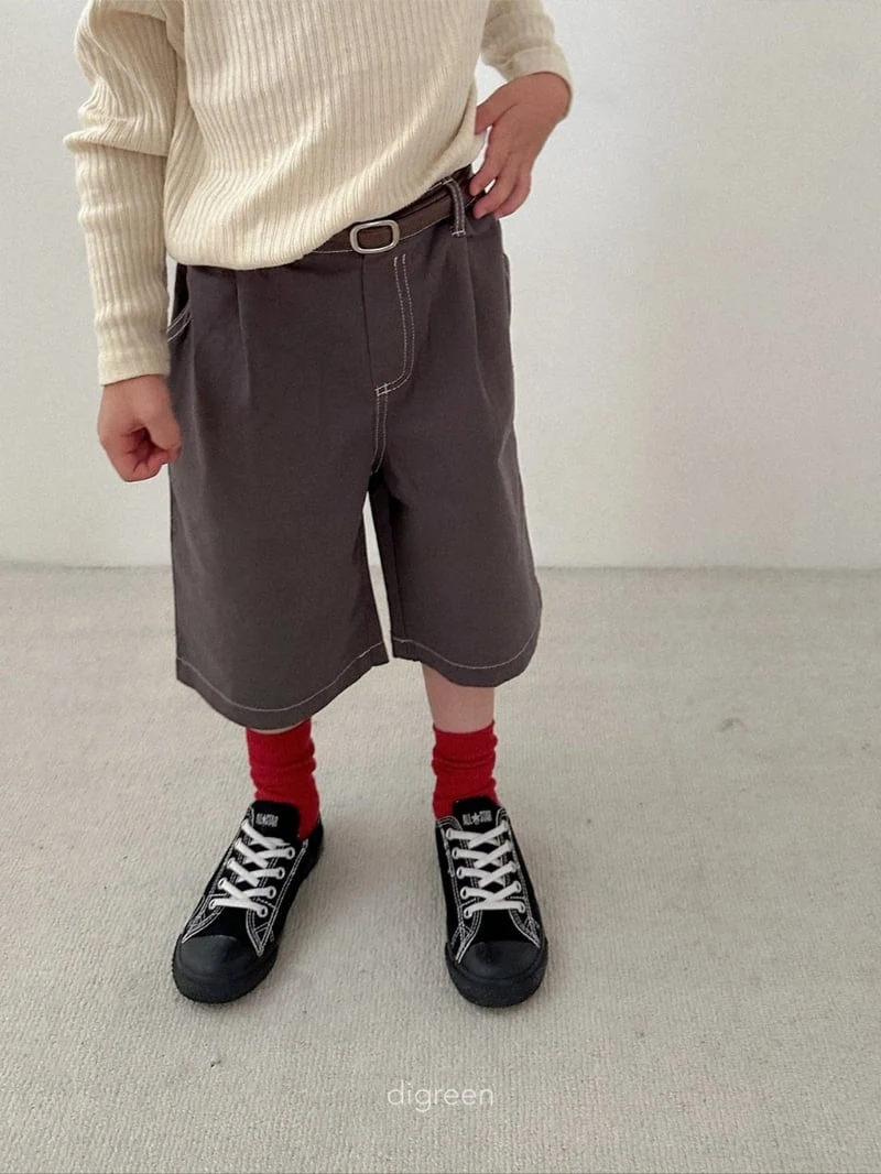 Digreen - Korean Children Fashion - #fashionkids - Stitch Bermuda Pants - 9
