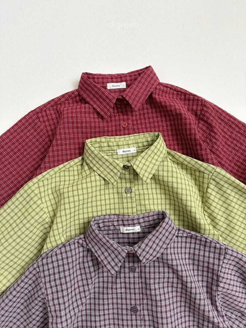 Digreen - Korean Children Fashion - #fashionkids - Picnic Check Shirt - 3