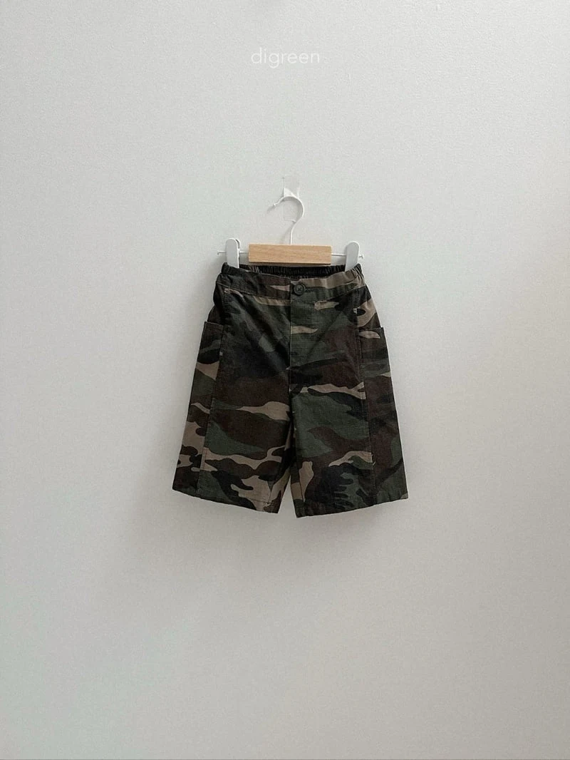 Digreen - Korean Children Fashion - #kidsshorts - Camo Bermuda