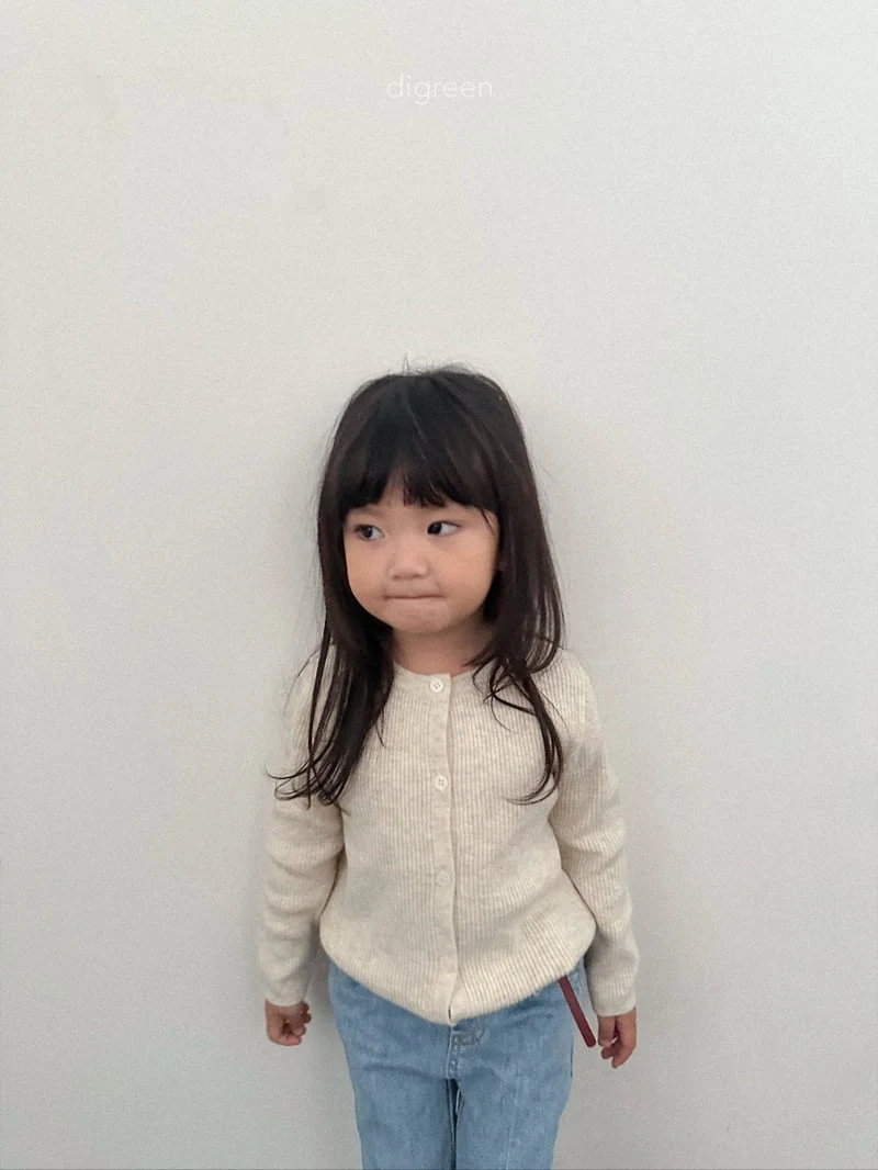 Digreen - Korean Children Fashion - #kidsshorts - Olive Cardigan - 7