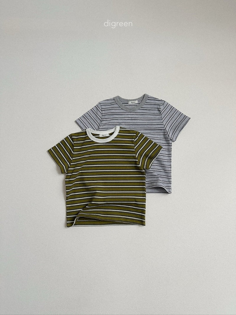 Digreen - Korean Children Fashion - #kidsshorts - Loopy Short Sleeve Tee