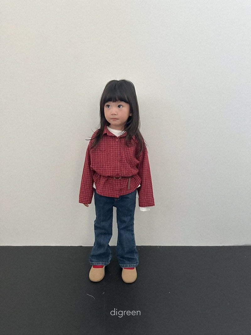 Digreen - Korean Children Fashion - #kidsshorts - Bootcut Denim Pants - 10