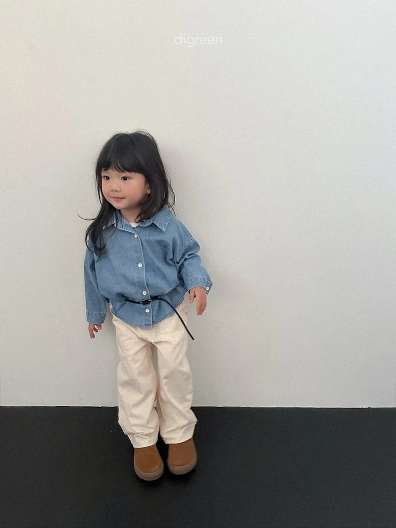 Digreen - Korean Children Fashion - #kidsshorts - Denim Shirt - 11
