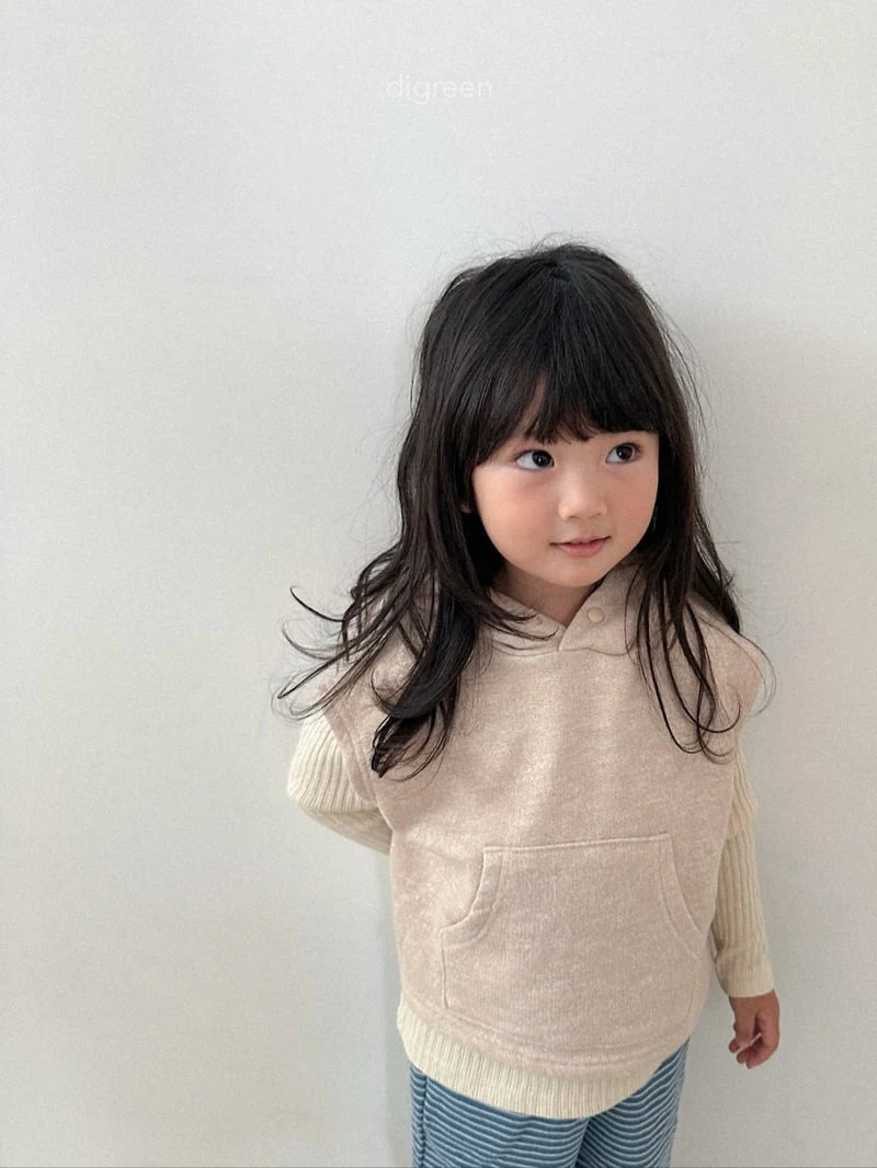 Digreen - Korean Children Fashion - #kidsshorts - Woody Hooded Vest - 5