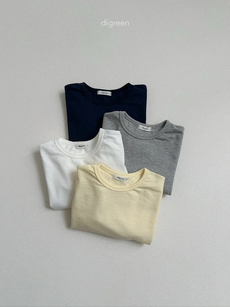 Digreen - Korean Children Fashion - #kidsstore - Autumn Basic Tee - 3