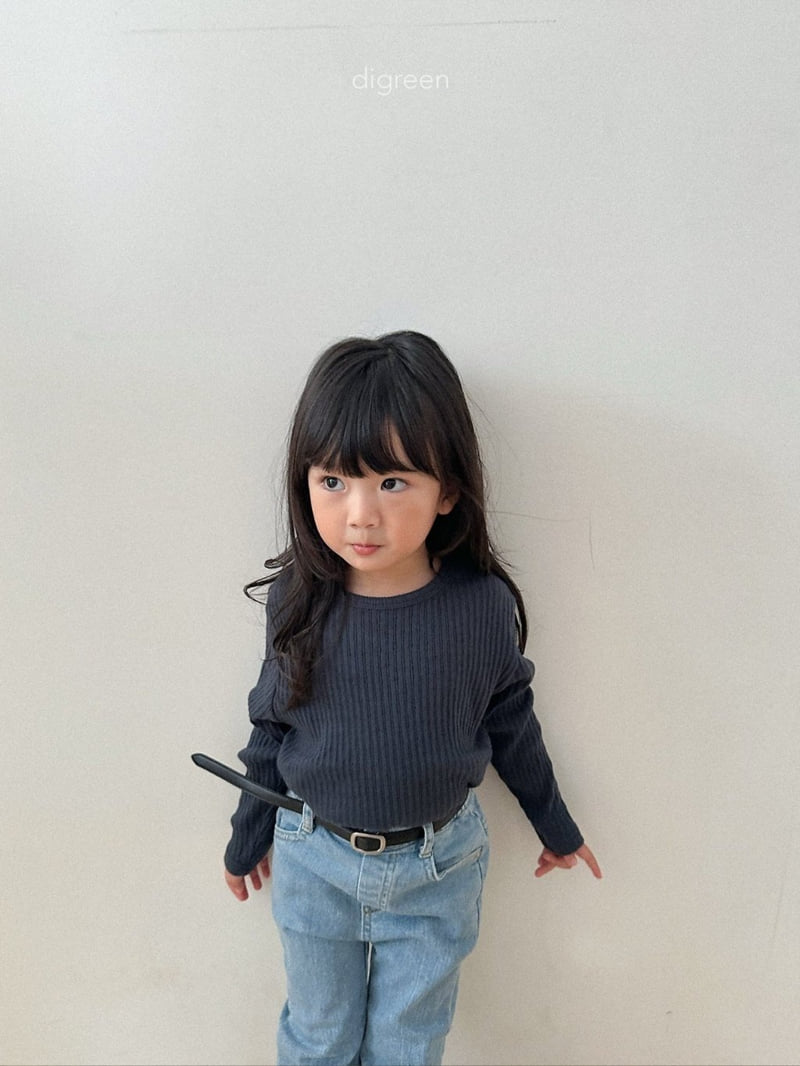 Digreen - Korean Children Fashion - #kidsstore - Bella Ribbed Tee - 12