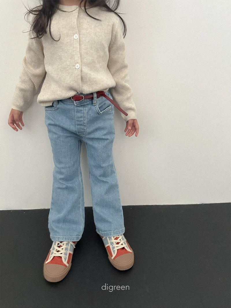 Digreen - Korean Children Fashion - #kidsstore - Bootcut Denim Pants - 11