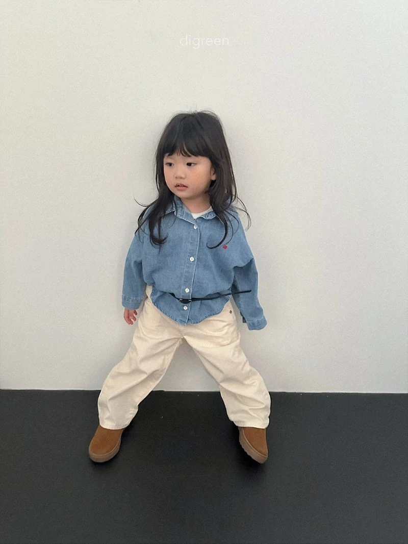 Digreen - Korean Children Fashion - #kidsstore - Denim Shirt - 12