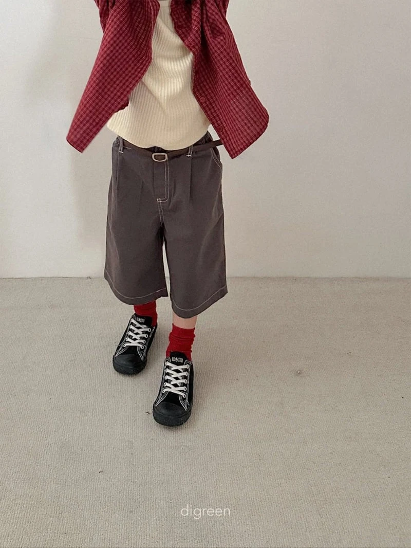Digreen - Korean Children Fashion - #kidsstore - Stitch Bermuda Pants - 11