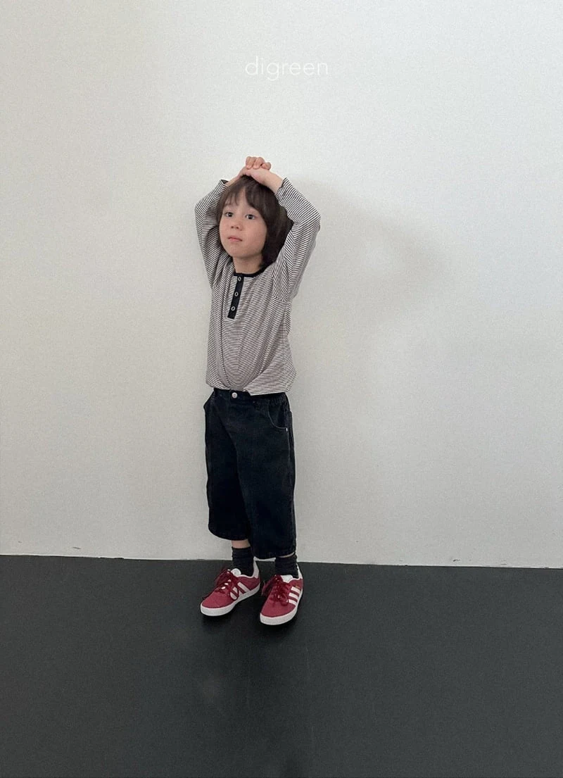 Digreen - Korean Children Fashion - #kidsstore - Henley Neck Ale Tee - 7