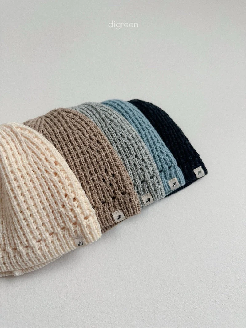 Digreen - Korean Children Fashion - #kidsstore - Eyelet Beanie - 2