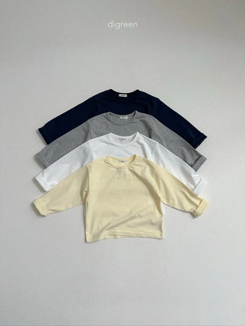 Digreen - Korean Children Fashion - #kidsstore - Autumn Basic Tee - 4