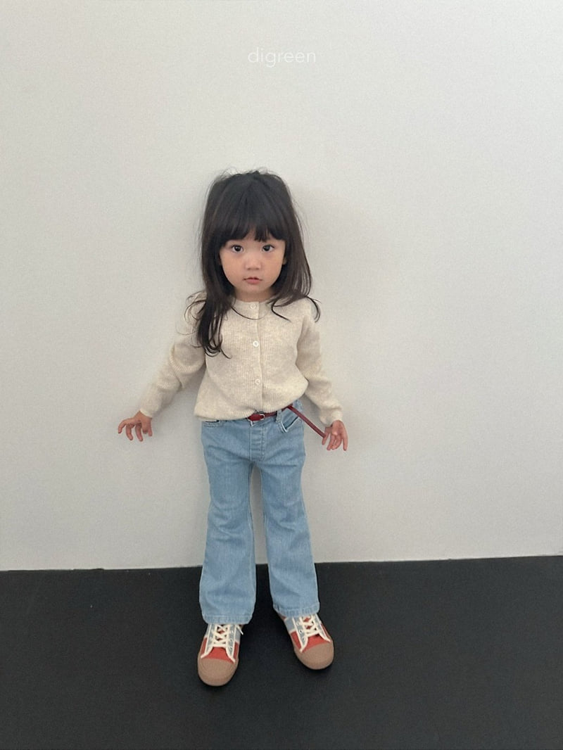 Digreen - Korean Children Fashion - #kidzfashiontrend - Bootcut Denim Pants - 12