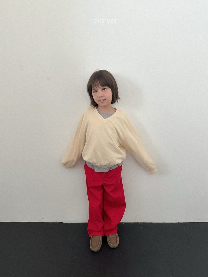 Digreen - Korean Children Fashion - #kidzfashiontrend - Teddy V-Neck Sweatshirt - 7