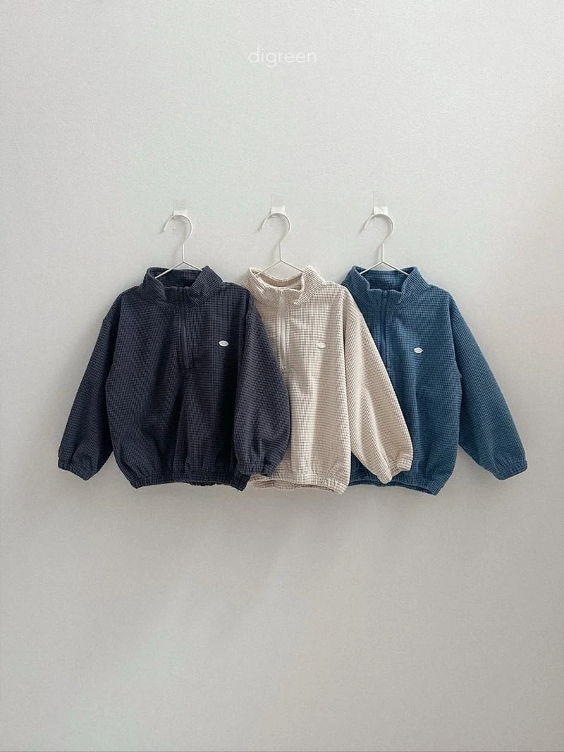 Digreen - Korean Children Fashion - #kidzfashiontrend - Denny Half-Zip Top - 3