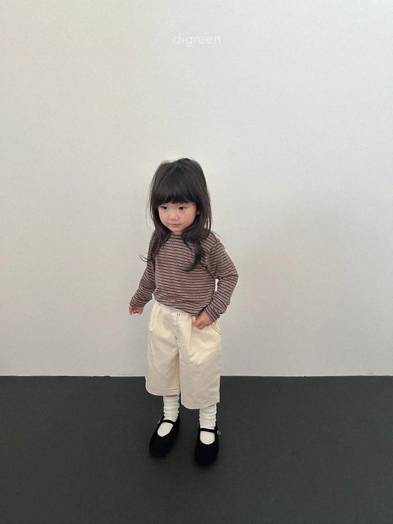 Digreen - Korean Children Fashion - #kidzfashiontrend - Stitch Bermuda Pants - 12