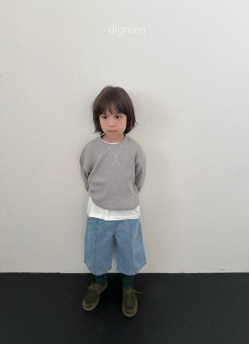 Digreen - Korean Children Fashion - #littlefashionista - Flat Waffle Sweatshirt - 7