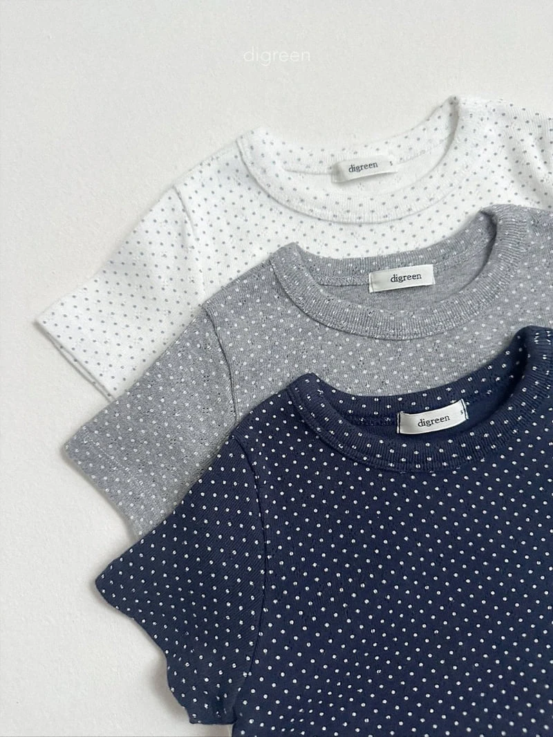 Digreen - Korean Children Fashion - #littlefashionista - Emily Dot Tee