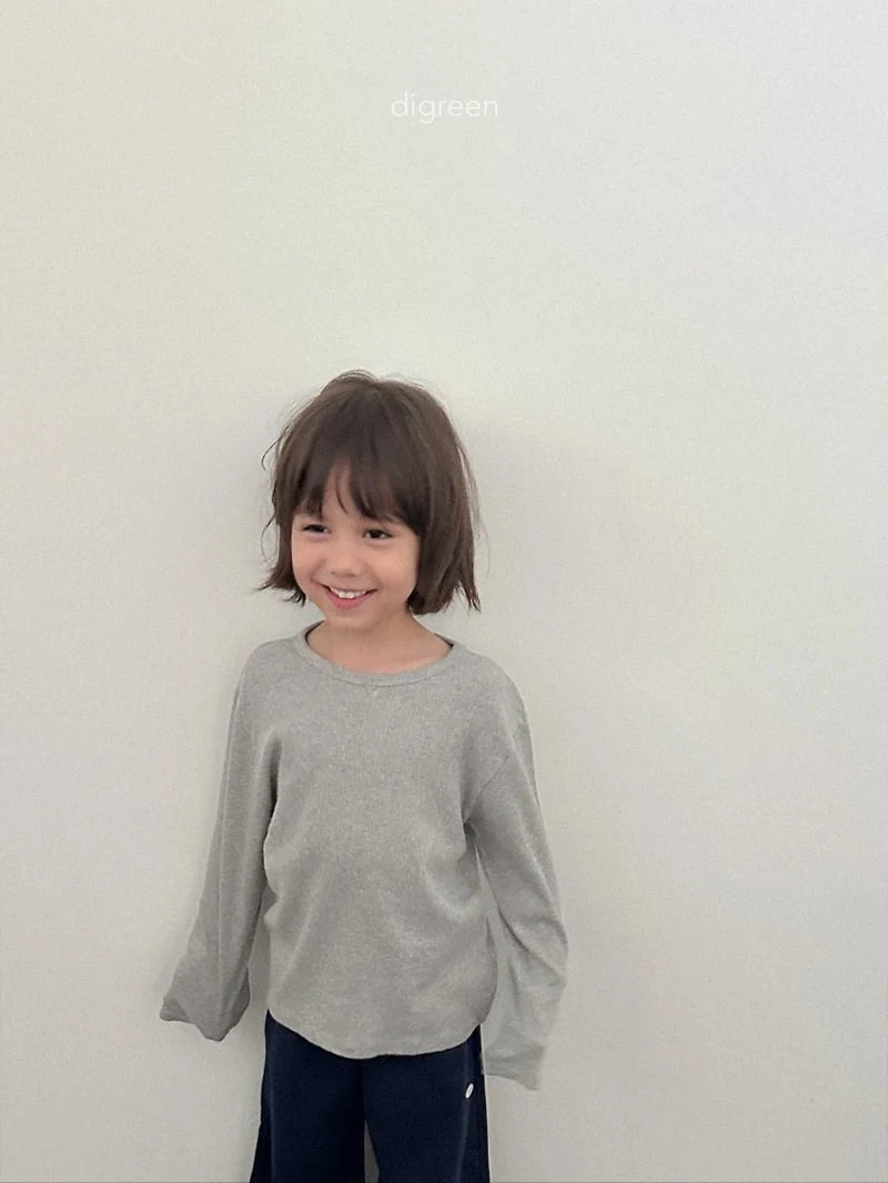 Digreen - Korean Children Fashion - #littlefashionista - Hug Ribbed Tee - 7