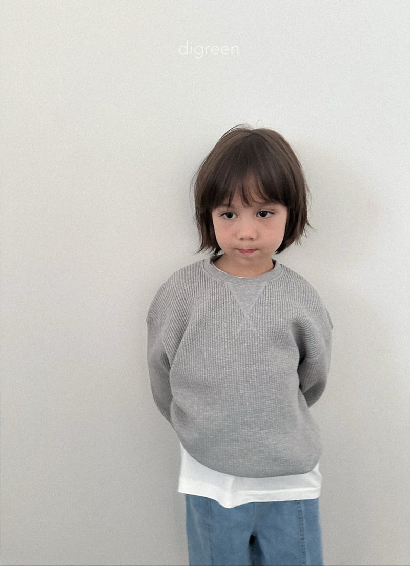 Digreen - Korean Children Fashion - #magicofchildhood - Flat Waffle Sweatshirt - 8