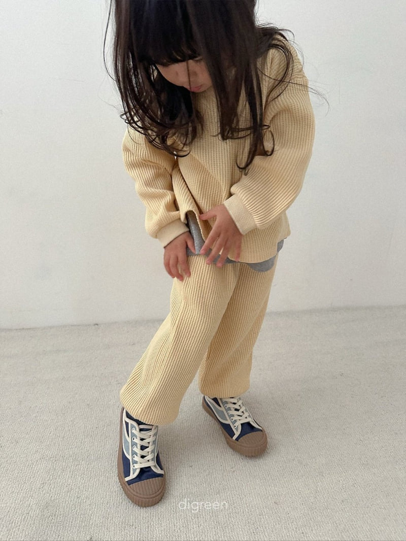 Digreen - Korean Children Fashion - #magicofchildhood - Flat Waffle Pants - 7