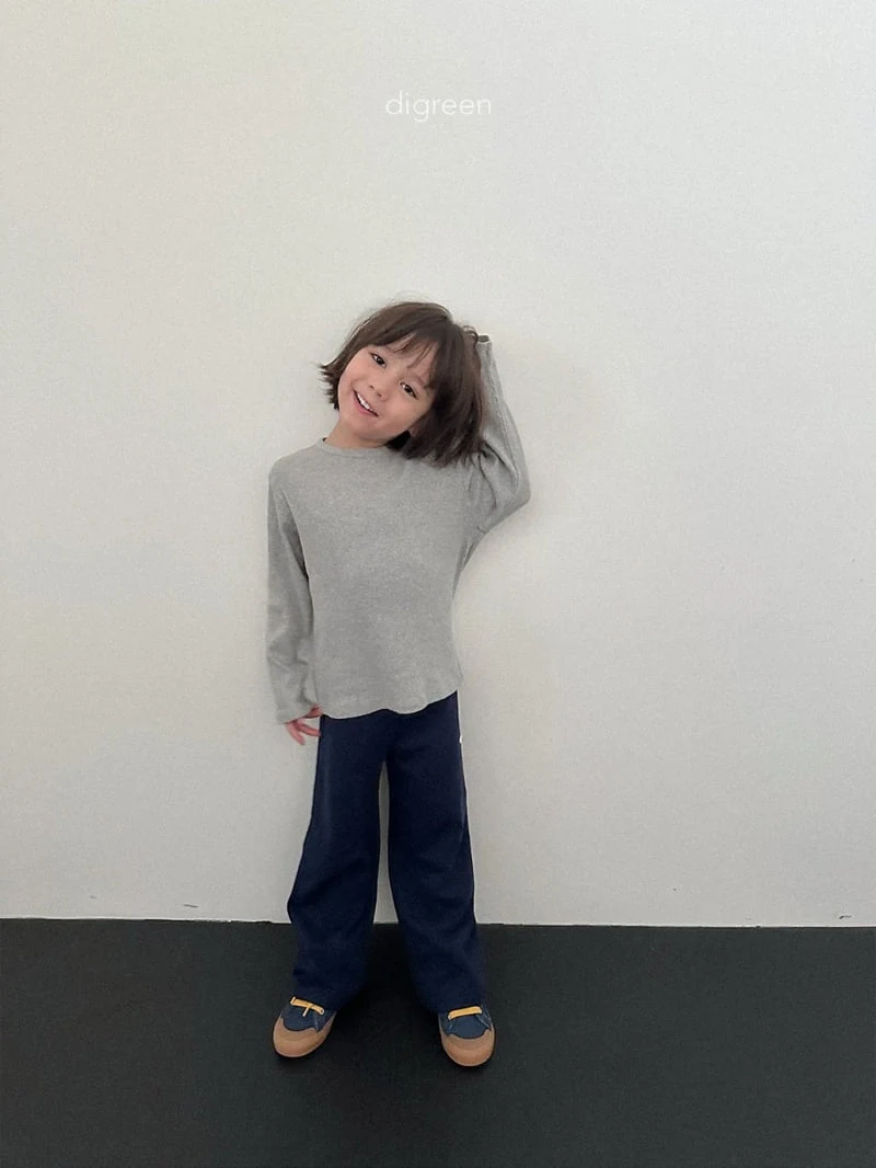 Digreen - Korean Children Fashion - #magicofchildhood - Hug Ribbed Tee - 8