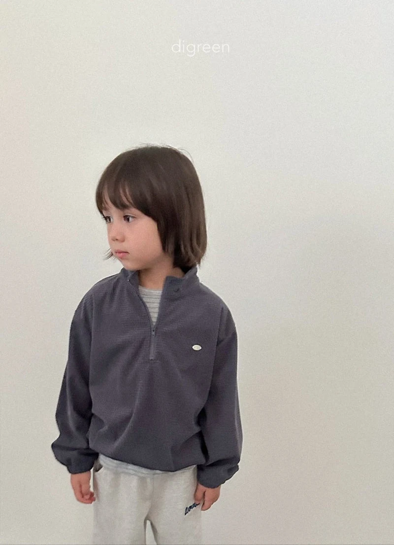 Digreen - Korean Children Fashion - #magicofchildhood - Denny Half-Zip Top - 6